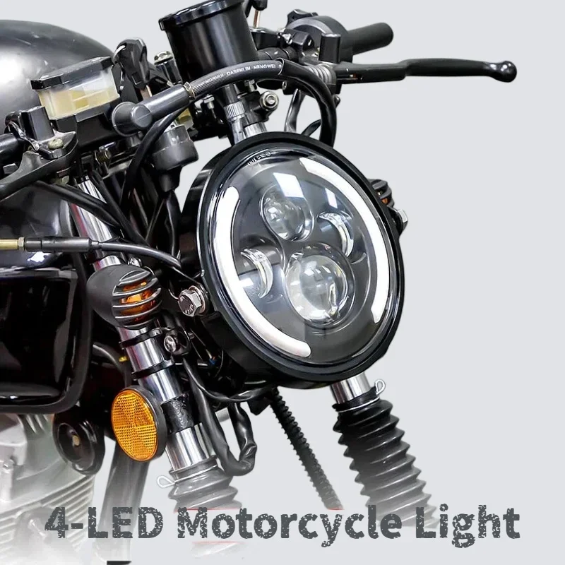 مصباح أمامي LED من TCYATO بقوة - مراجعة Universal Motorcycle Led Headlight Projector وسعره